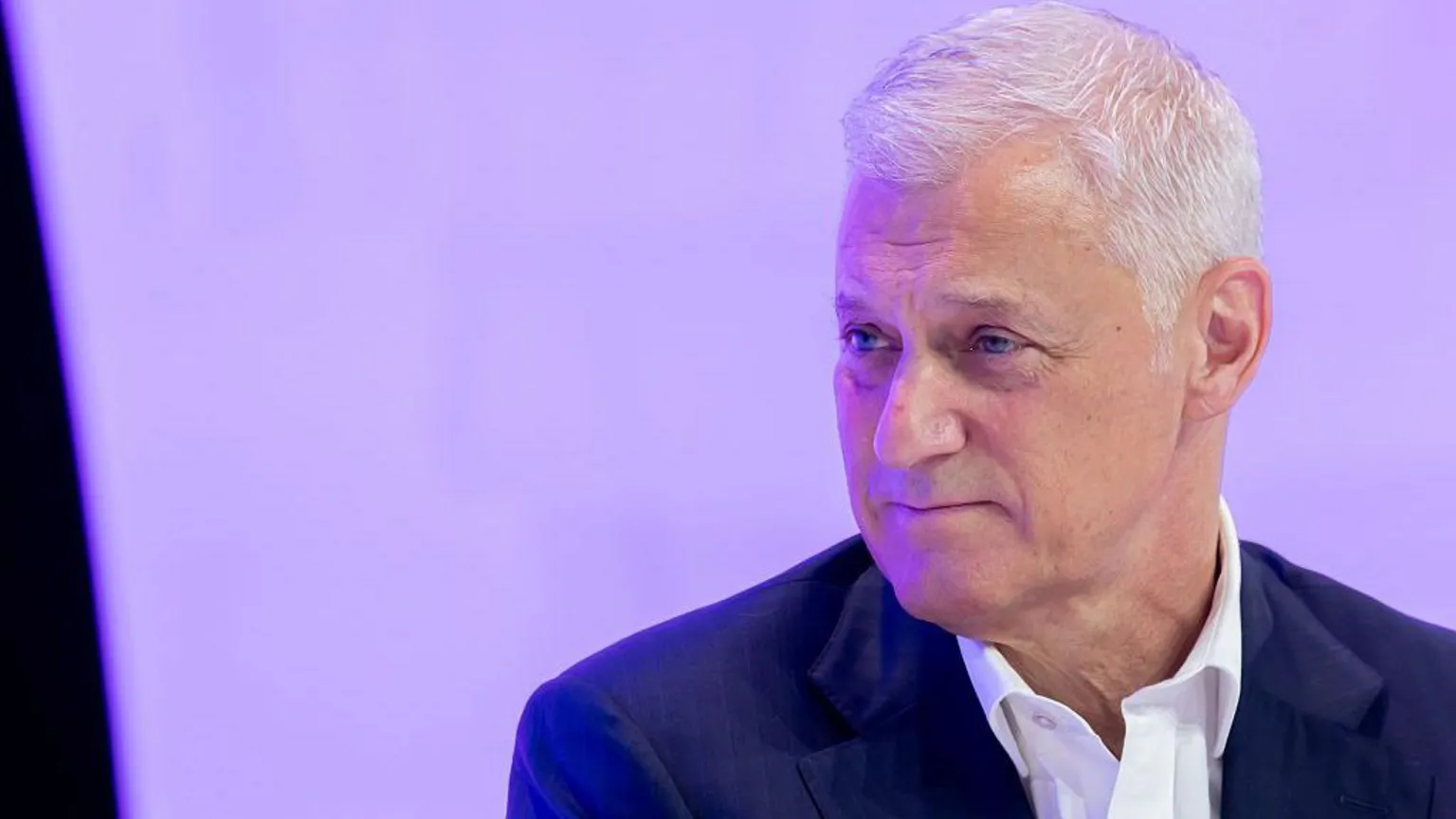 Paul Yeung/Bloomberg via Getty Images Bill Winters, Group Chief Executive of Standard Chartered Bank, speaks at a conference in Hong Kong last November.